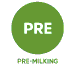 Icon indicating that the product is suitable for use pre-milking