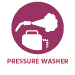 Icon indicating that product is suitable for use in pressure washers